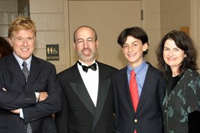 Sosin family with Robert Redford at the Kennedy Center